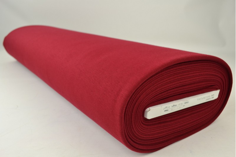 Maille Alpenfleece tissu sweat bordeaux, rouleau