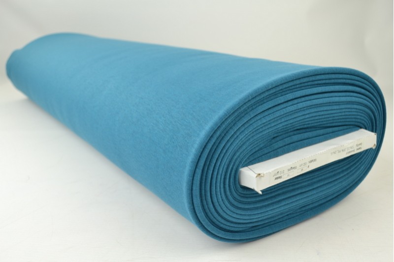 Maille Alpenfleece tissu sweat pétrole foncé, rouleau