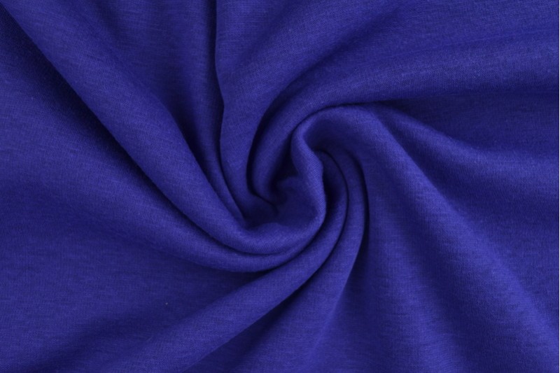 Maille Alpenfleece tissu sweat bleu foncé