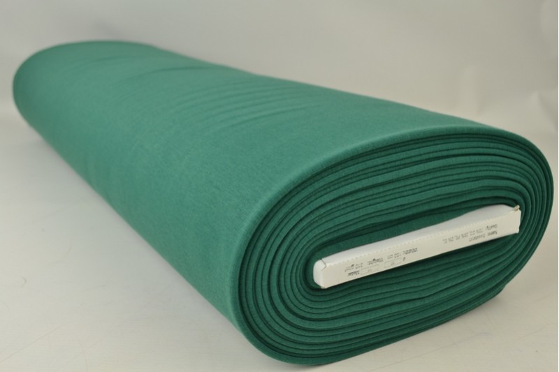 Maille Alpenfleece tissu sweat vert foncé, rouleau