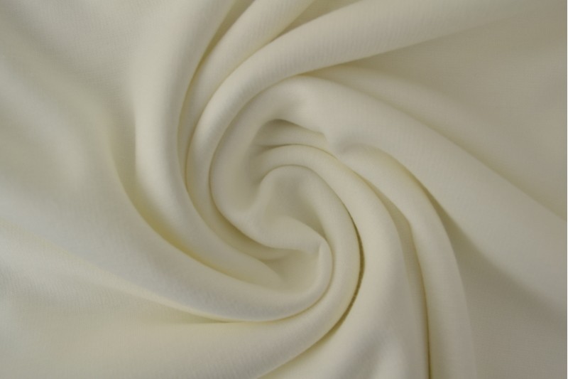 Maille Alpenfleece tissu sweat blanc cassé