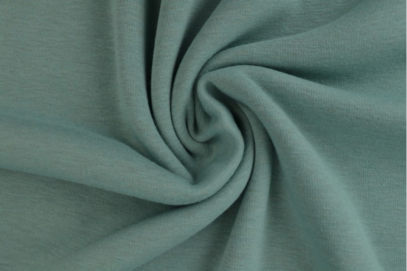 Maille Alpenfleece tissu sweat vieux vert