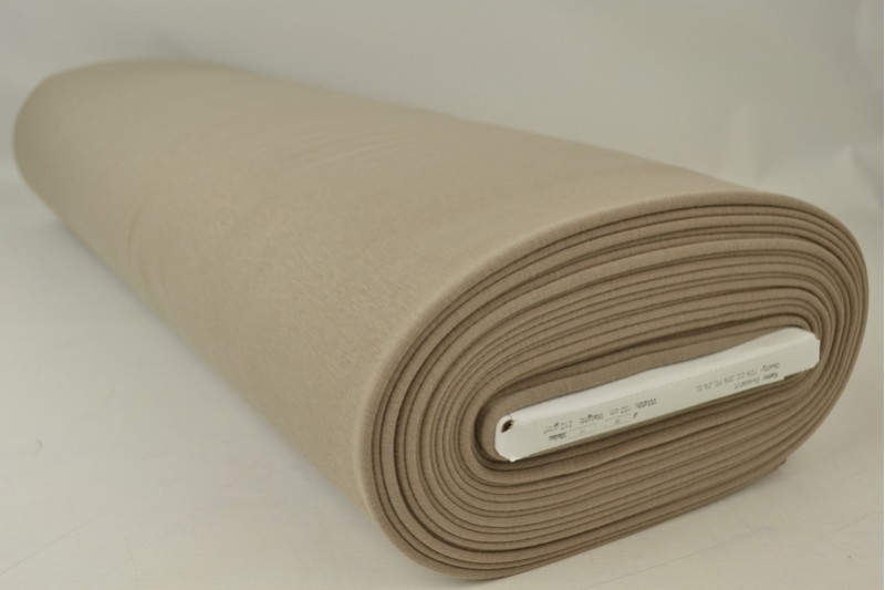 Maille Alpenfleece tissu sweat taupe, rouleau