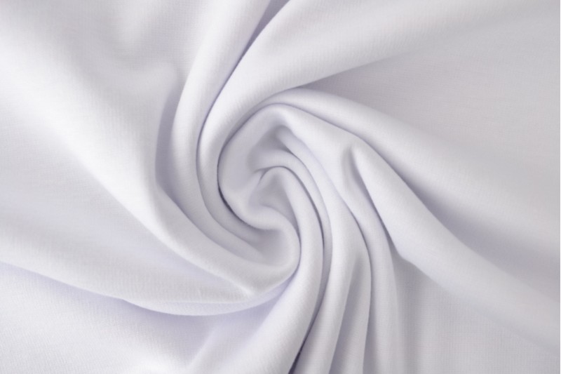 Maille Alpenfleece tissu sweat blanc