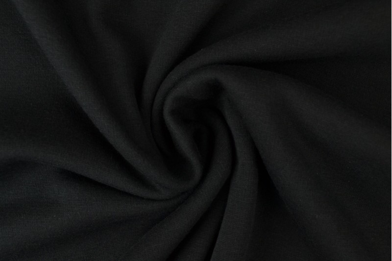 Maille Alpenfleece tissu sweat noir
