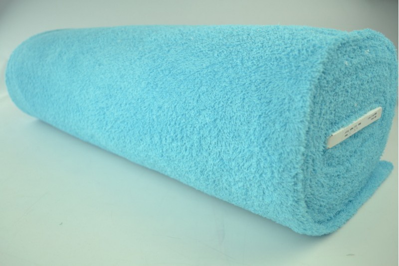 Tissu Éponge de Coton tissu éponge bleu aqua, rouleau