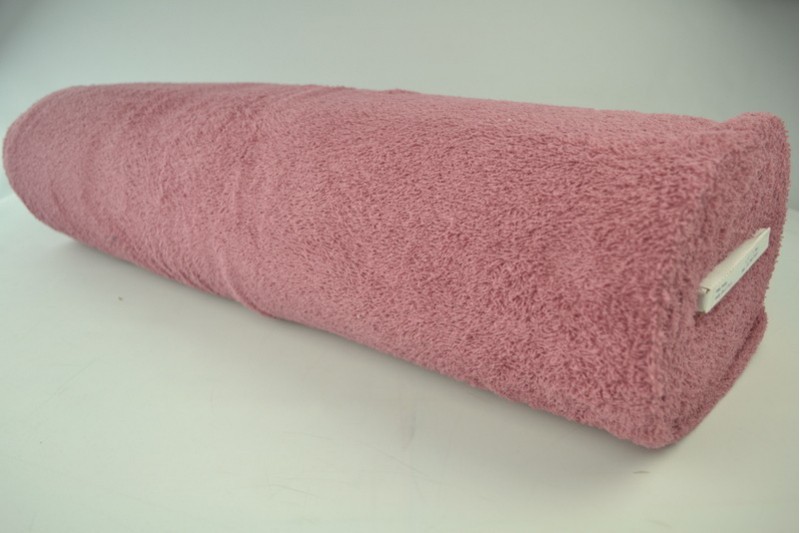 Tissu Éponge de Coton tissu éponge vieux rose foncé, rouleau
