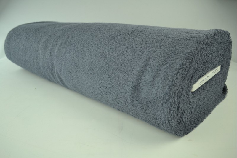 Tissu Éponge de Coton tissu éponge gris foncé, rouleau