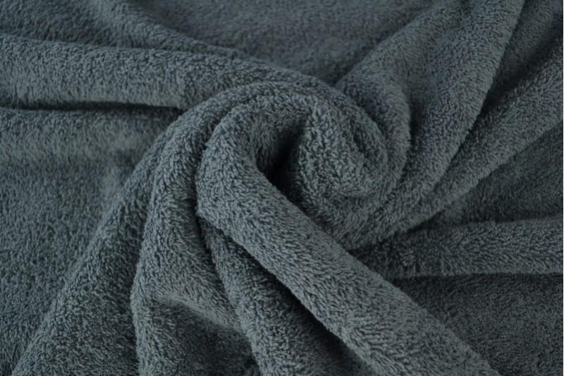 Tissu Éponge de Coton tissu éponge gris foncé