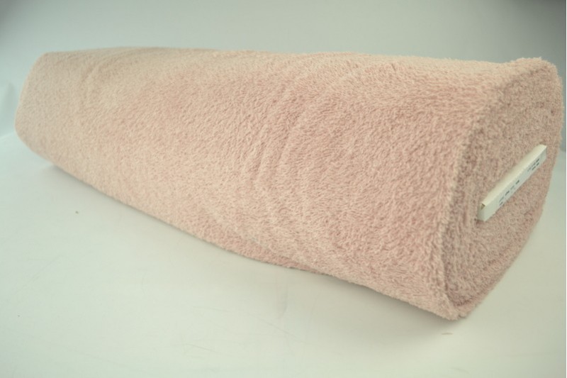Tissu Éponge de Coton tissu éponge rose poudré, rouleau