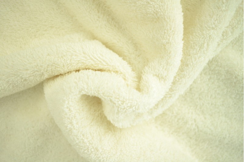 Tissu Éponge de Coton tissu éponge blanc cassé