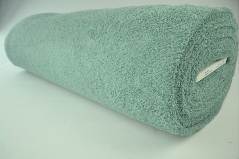 Tissu Éponge de Coton tissu éponge vieux vert, rouleau
