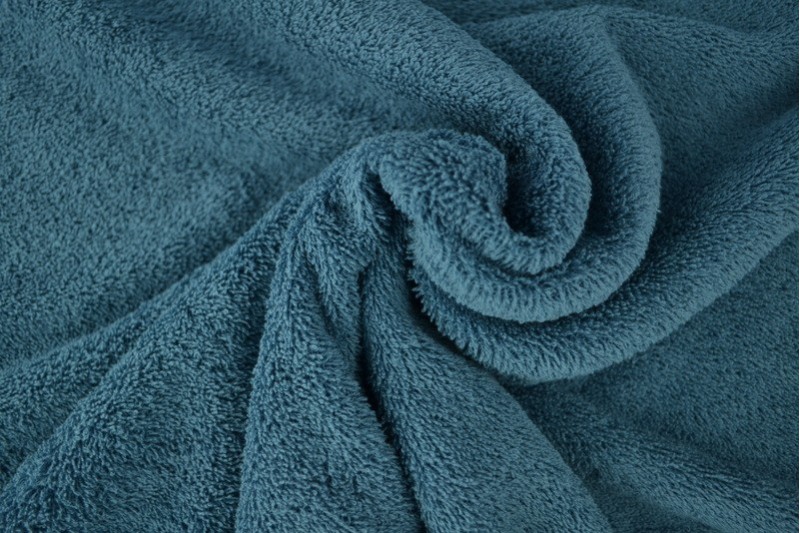 Tissu Éponge de Coton tissu éponge bleu acier