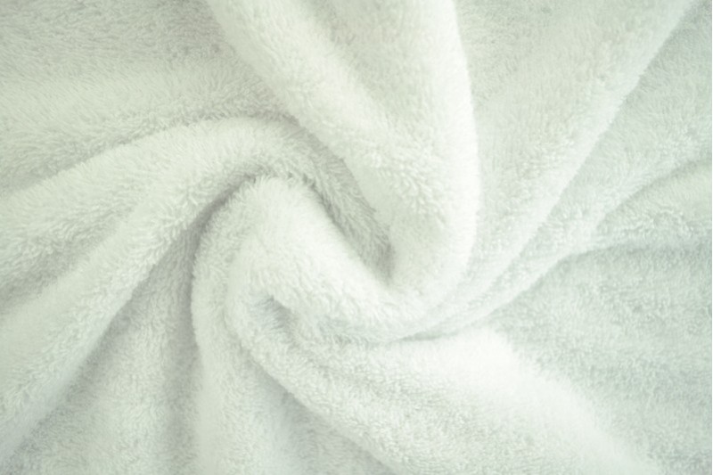Tissu Éponge de Coton tissu éponge blanc