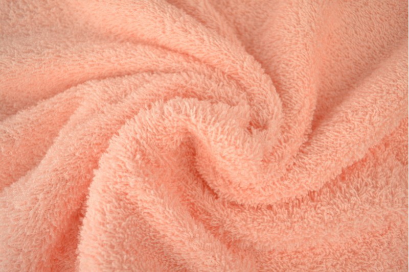 Tissu Éponge de Coton tissu éponge rose saumon