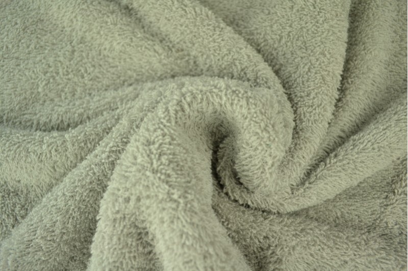 Tissu Éponge de Coton tissu éponge gris argenté
