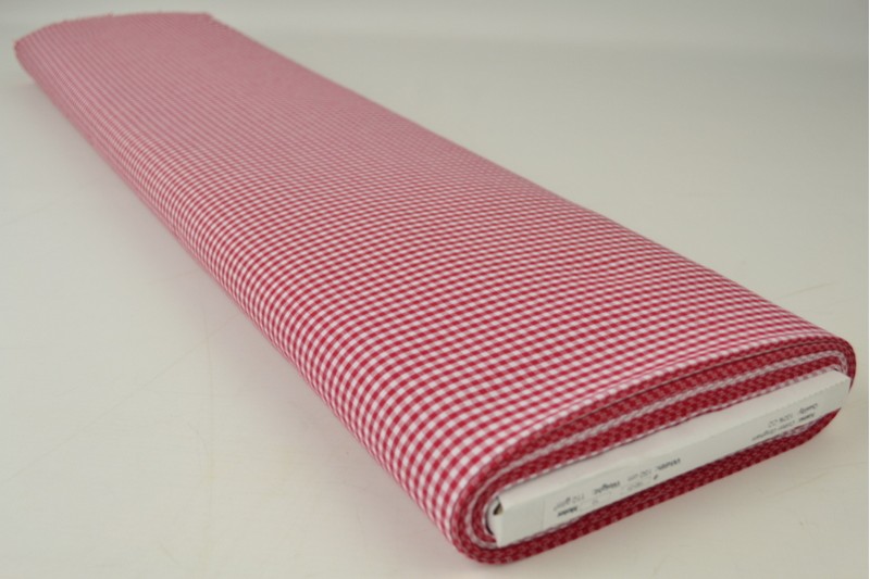 Coton Vichy Boerenbont carreaux 2.5mm rouge, rouleau