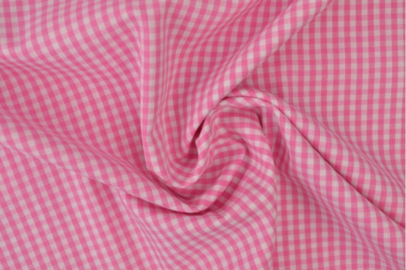 Coton Vichy Boerenbont carreaux 2.5mm rose
