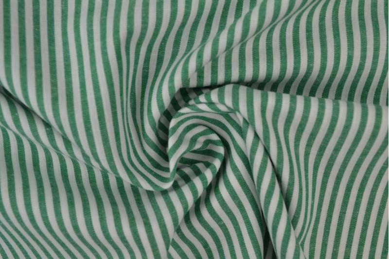 Coton Vichy Boerenbont rayures 2.5mm vert foncé