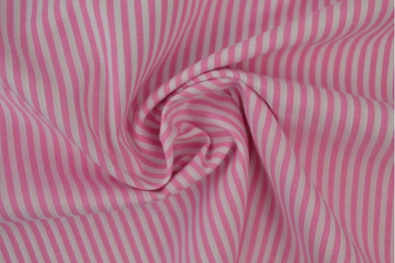 Coton Vichy Boerenbont rayures 2.5mm rose