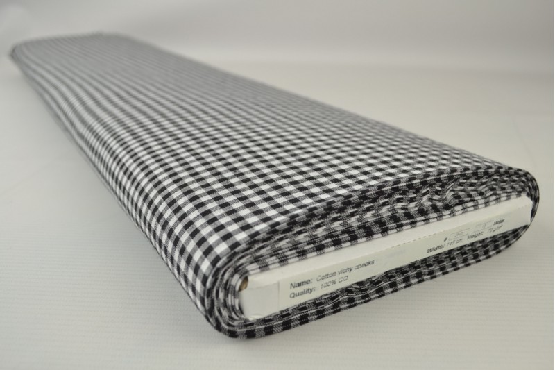 Vichy Boerenbont 01-01 noir, rouleau