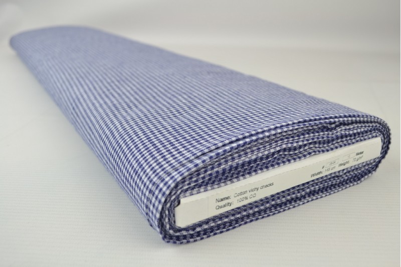 Vichy Boerenbont 05-04 bleu, rouleau
