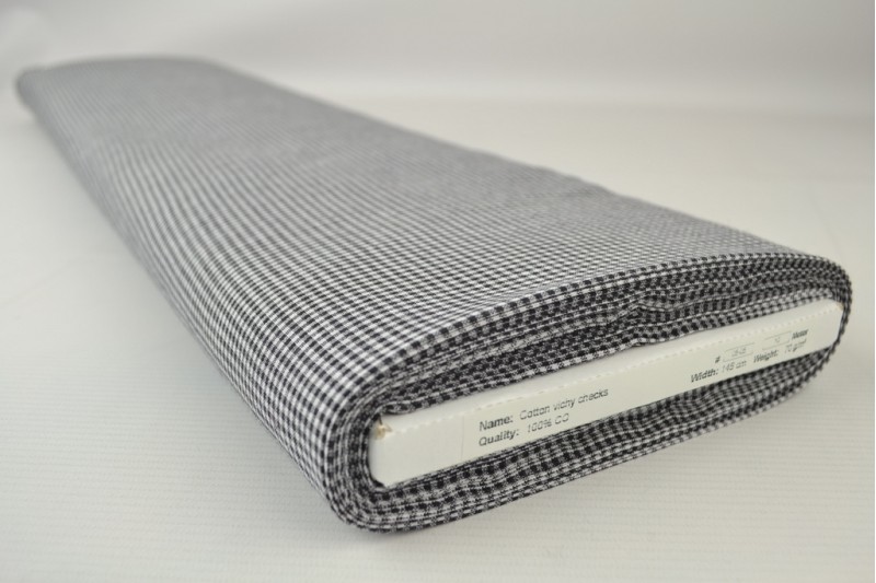 Vichy Boerenbont 05-05 noir, rouleau