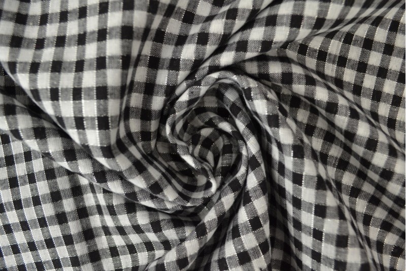 Vichy Boerenbont 10-01 noir pailleté