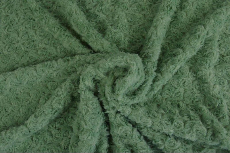 Fourrure Roses fourrure douce roses vert menthe
