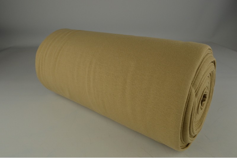 Bord-côte lisse bord-côte beige, rouleau