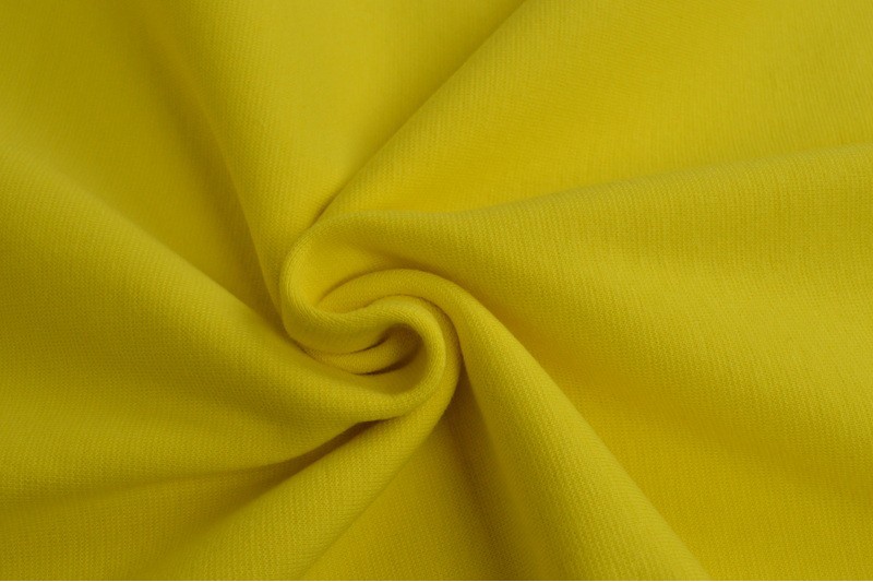Bord-côte lisse bord-côte jaune