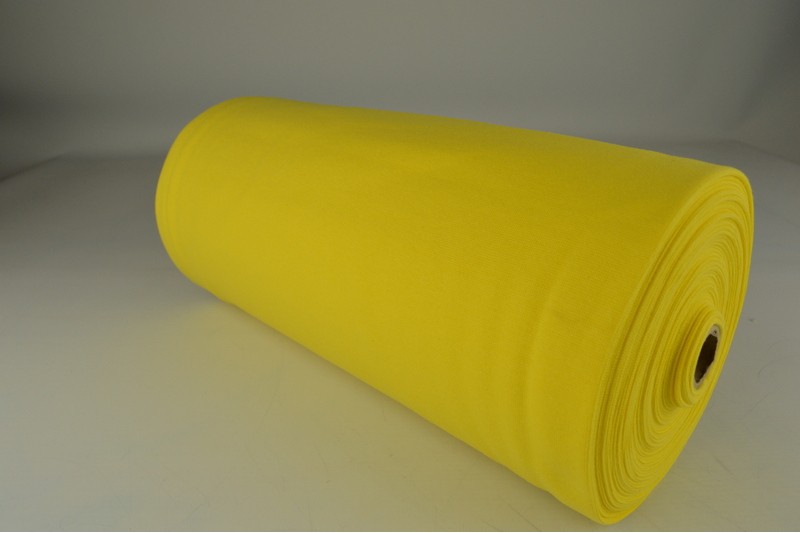 Bord-côte lisse bord-côte jaune, rouleau