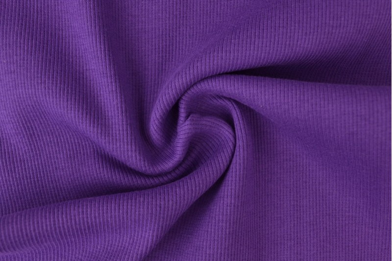 2 mètres bord-côte côtelé violet