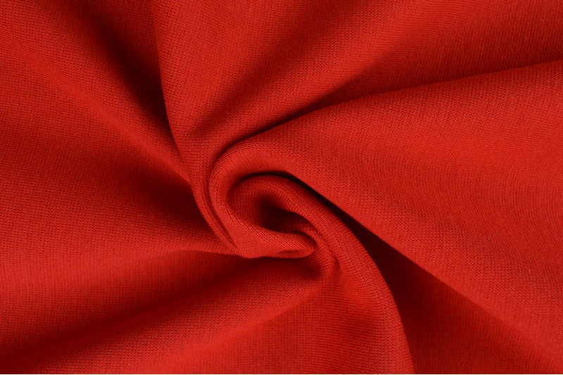 Bord-côte lisse bord-côte rouge