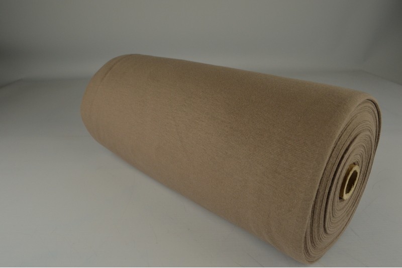 Bord-côte lisse bord-côte taupe, rouleau