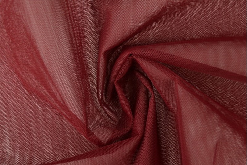Tulle Non-Feu 300 tulle ignifuge 300 cm de large bordeaux