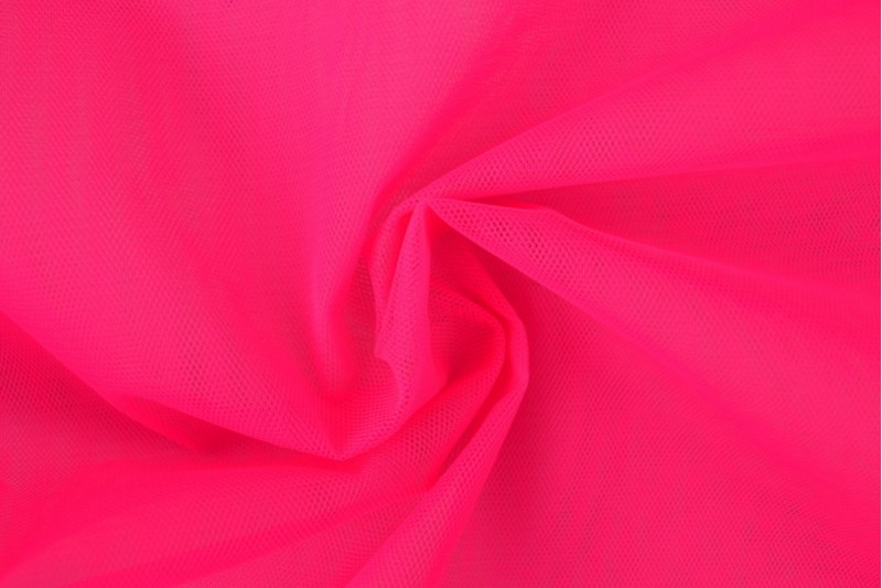 Tulle Non-Feu 300 tulle ignifuge 300 cm de large rose fluo