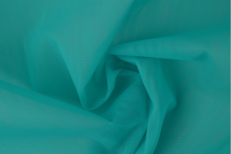 Tulle Non-Feu 300 tulle ignifuge 300 cm de large turquoise