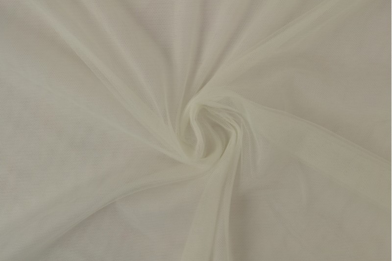 Tulle Souple Non-feu 300 tulle de mariée ignifuge 300 cm de large ivoire