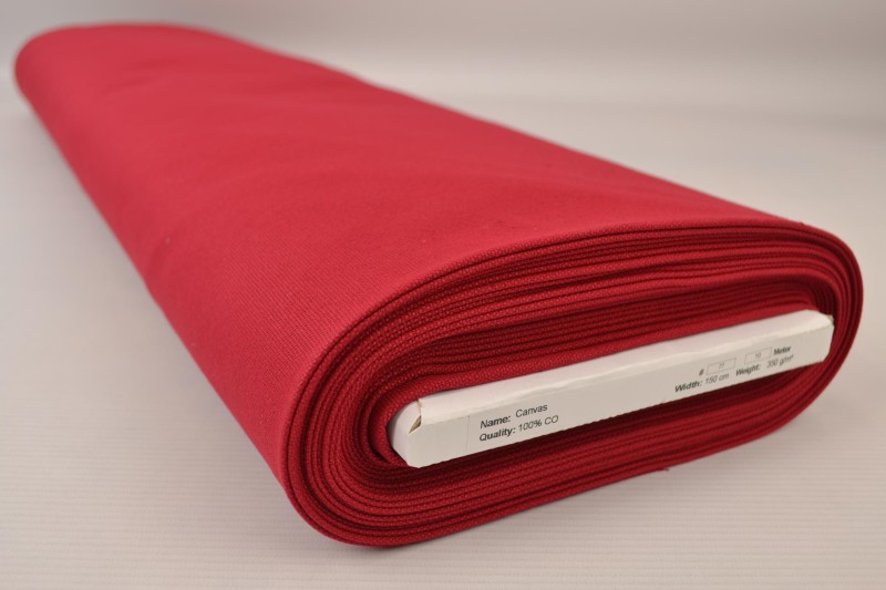 Canevas de Coton 350 g/m² bordeaux, rouleau