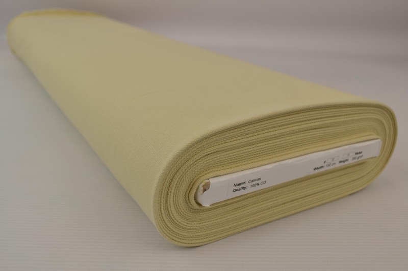 Canevas de Coton 350 g/m² champagne, rouleau