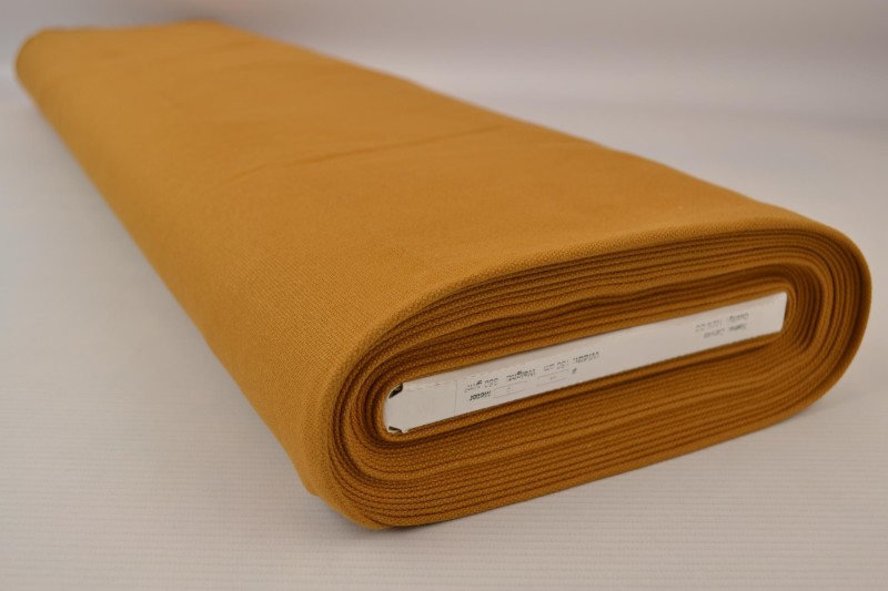 Canevas de Coton 350 g/m² jaune ocre foncé, rouleau