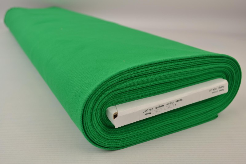 Canevas de Coton 350 g/m² vert, rouleau