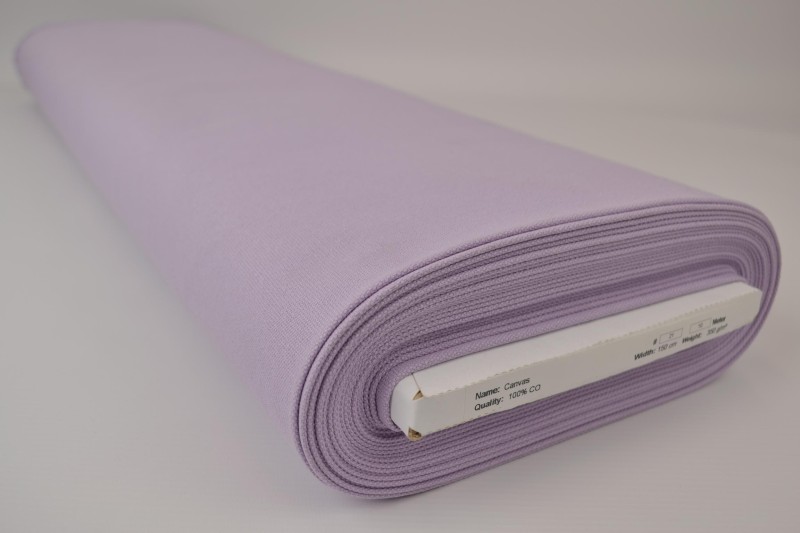 Canevas de Coton 350 g/m² lavande, rouleau