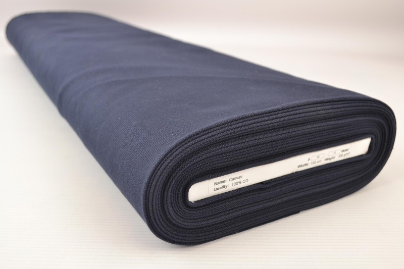 Canevas de Coton 350 g/m² marine, rouleau