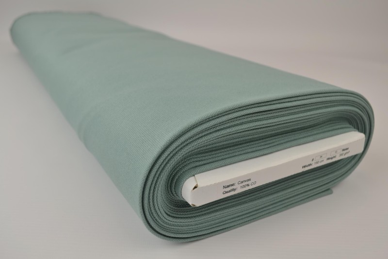Canevas de Coton 350 g/m² vieux vert, rouleau
