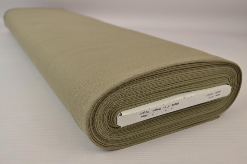 Canevas de Coton 350 g/m² taupe, rouleau