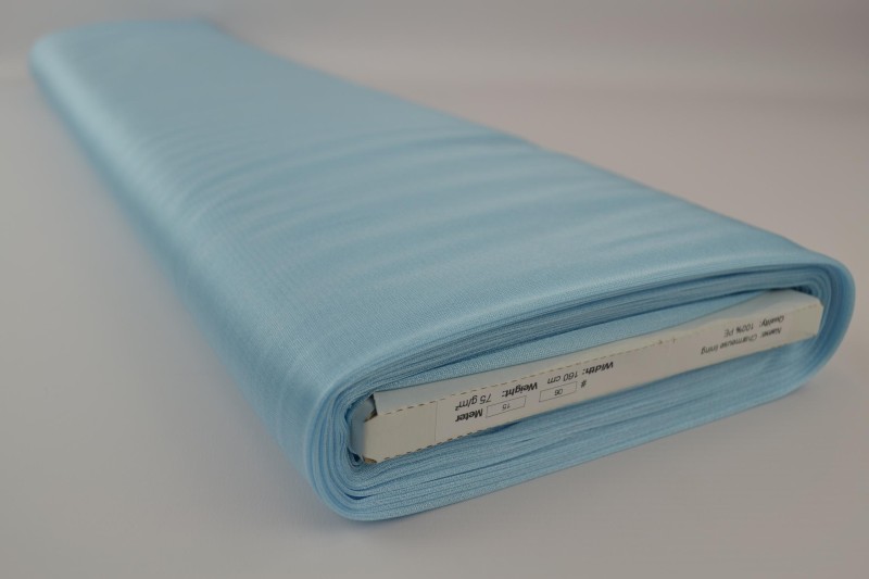 Doublure Charmeuse bleu aqua, rouleau