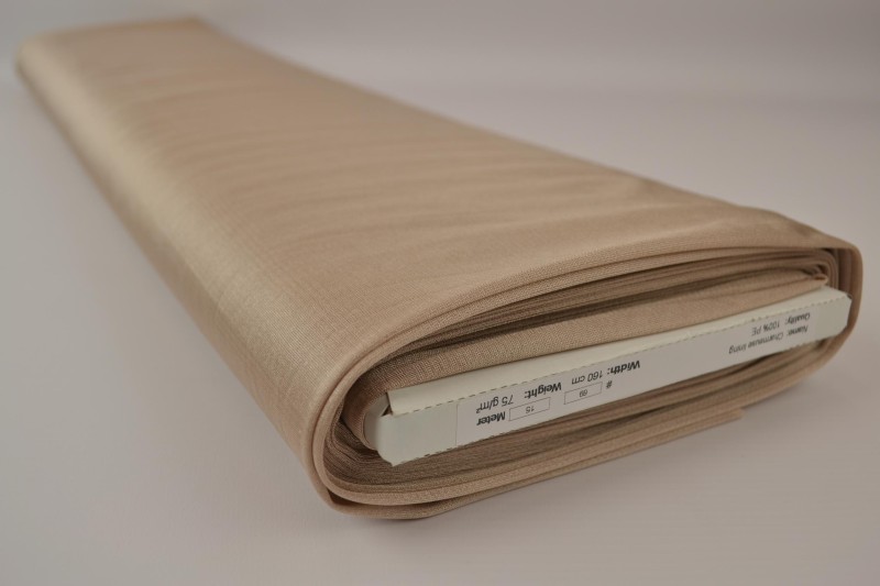 Doublure Charmeuse taupe clair, rouleau