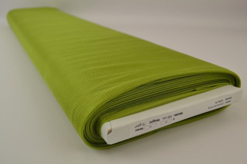 Doublure Charmeuse vert mousse, rouleau